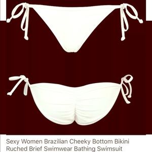 Sexy Brazilian Cheeky Bottom Bikini Ruched Swim